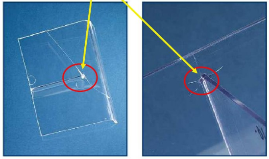 注塑成型缺陷十一：頂出破裂、尖角處開裂